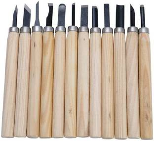 Saiyam Wood Carving Tools (Set of 12) Combination Chisel Set