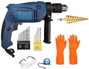 ISC Very Unique Combo 13mm Impact Revers Forward Drill + Step Dill with Multi Usable Combo Pistol Grip Drill
