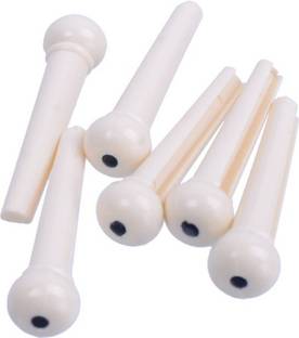 Blue Panther White Plastic Guitar Bridge
