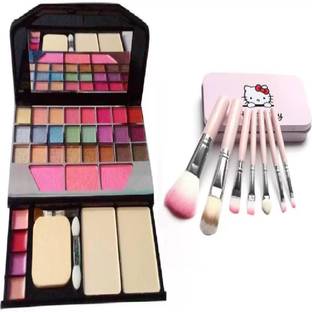 hich Makeup Kit 6155 & Makeup Brush Set (Set of 2)
