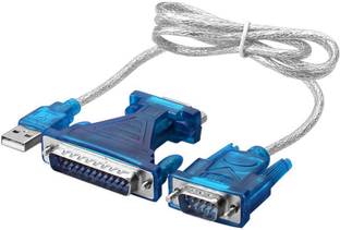 LipiWorld USB 2.0 to RS-232 Serial Adapter & 9-Pin to 25-Pin Converter USB Adapter