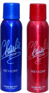 Revlon Red & Blue Deodorant Spray  -  For Men & Women
