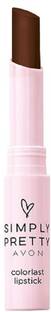 AVON Simply Pretty Color Last Lipstick-Dark Chocolate