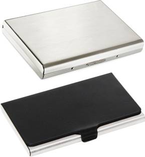 Flipkart SmartBuy Combo of 1 Silver Plain ATM Special Edition & 1 Dazzling Divine ATM / ID / DEBIT / CREDIT / VISITNG 10 Card Holder