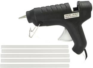 FADMAN ITEK BLACK 40W 40 WATT HOT GLUE GUN WITH 5 GLUE STICKS Standard Temperature Corded Glue Gun