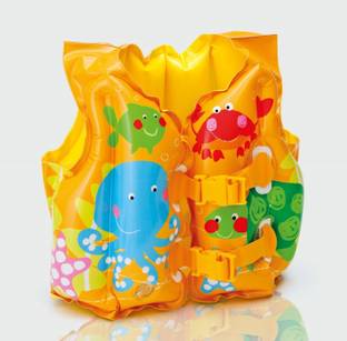 Navkar Tropical Buddies Swim Vest, Multi Color Inflatable Swimming Vests