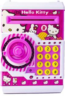 APX Toys Battery Operated Mini ATM Safe Kids Piggy Saving Atm Bank With Electronic Lock Coin Bank For Kids Coin Bank