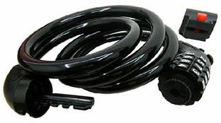 FASTPED Bike Lock Cable, 4-Feet Bike Cable With Complimentary Mounting Bracket, 4 Feet X 1/2 Inch Bike Lock Cable, 4-Feet Bike Cable With Complimentary Mounting Bracket, 4 Feet X 1/2 Inch Combination Lock