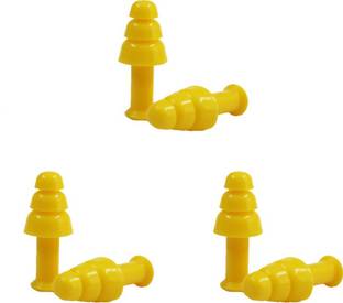 Simon's Studywell Earplug - 3 Pairs Reusable Silicone Earplug ( carry case, SILICONE EARPLUGS) Ear Plug