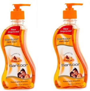 Santoor Sandalwood & Tulsi Hand wash Get One By One Hand Wash Pump Dispenser