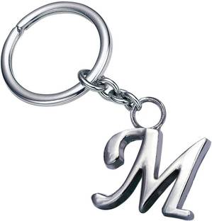 GCT Alphabet Letter M Metal Key Chain