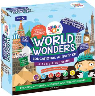 जीनियस बॉक्स Learning and Educational Toys for Children: World Wonders Activity Kit / Educational Kit / Learning Toy / STEM