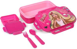 MATTEL Sparkle With Bow Pink Lunch Box 2 Containers Lunch Box