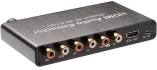 microware Analog Audio Extractor Support 5.1CH 2CH 4K 3D AC-3/DTS Decoder Adapter Box Media Streaming Device