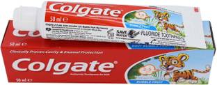 Colgate Anticavity Toothpaste for Kids, Bubble Fruit (2-5 yrs) - 50ml Toothpaste