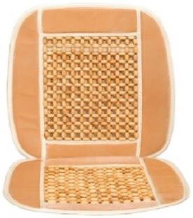 AuTO ADDiCT Beige Wood, Velvet Car Pillow Cushion for Mahindra