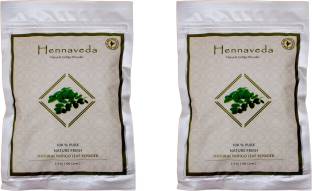Hennaveda Natural Indigo Leaf Powder 2x100g , Black