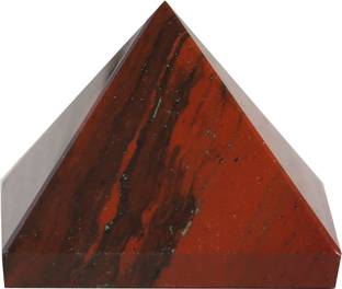 Aatm Reiki Energized Chakra Healing Red Jasper Gemstone Pyramid 1 inch Decorative Showpiece  -  2.5 cm