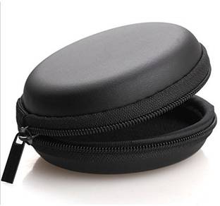 eDUST Leather, Cotton Zipper Headphone Case For Universal