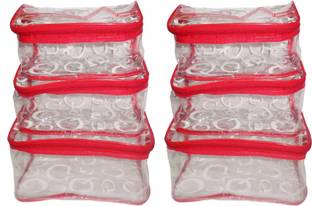 Ajabh Combo of 2 cosmetic bag bridal Organizer jewellry storage vanity box-set of 3 each jewellry vanity box jewellery and Cosmatic pouch Vanity Box