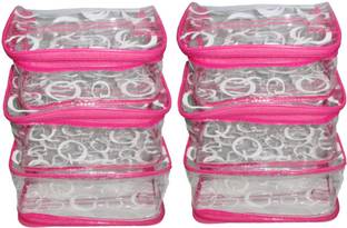 Ajabh Combo of 2 cosmetic bag bridal Organizer jewellry storage vanity box-set of 3 each jewellry vanity box jewellery and Cosmatic pouch Vanity Box