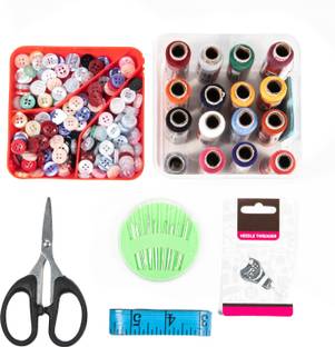 iCraft TK-01 Multipurpose Tailoring Kit | Sewing kit for Home|Sewing Accessories|Compact Needle|Threads Sewing Kit