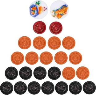 MJ Quality { Carram coins 24 pcs } Carrom Board Game