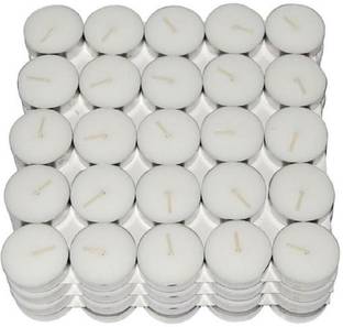 Kala Decorators Smokeless Tea Light Candle(Pack of 100 Pcs ) (Paraffin Wax )for Wedding,Festival,Party Candle