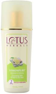 LOTUS Herbals Lemonpure Turmeric Lemon Cleansing Milk 170ml Face Wash
