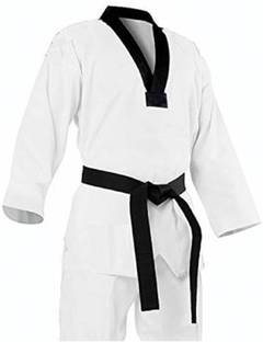 GLS Taekwando Martial Art Size 1 Cotton Uniform (Jacket Pant & Belt) - 32 No. Martial Art Uniform