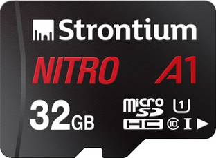 Strontium SRN32GTFU1A1A Nitro A1 32 GB SDHC Class 10 100 Mbps  Memory Card Compatible with Tablet, Mobile
