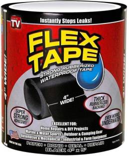 Jeeya Flex Black Tape Instantly Stops Leaks 152.4 cm Gaffer Tape (Black Pack of 1) (Manual)