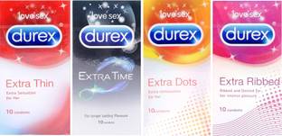 DUREX Extra Thin , Extra Time , Extra Dots , Extra Ribbed Condom