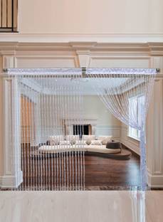 Elsker 300 cm (10 ft) Polyester Semi Transparent Long Door Curtain Single Curtain