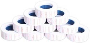 MHK Price labels paper tag mark sticker for MX-5500, Price gun labeller, 10 Rolls With free ink for label stamping machine Paper Label