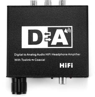 microware Digital to Analog Audio Conveter DAC HiFi Headphone Amplifier Optical with Toslink Coaxial 3.5mm Media Streaming Device