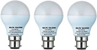 Sun Glow Solar 12 Volt, 5 W Basic Round B22 LED Bulb
