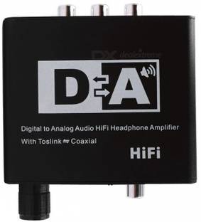 microware HiFi Headphone Amplifie coaxial to fiber 3.5mm Digital Adaptador Optic Coaxial RCA Toslink Signal to Analog Audio Converter Volume Control Media Streaming Device
