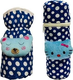FIRST TREND High Quality Daily use attractive Teddy Cotton Bottle Cover (Multicolor)