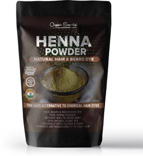 Organic Essentials Pure Henna Powder For Hair and Beard Dye