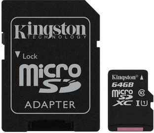 KINGSTON Canvas Select 64 GB MicroSDXC Class 10 80 Mbps  Memory Card