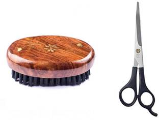 Confidence Beard And Moustache Grooming kit Includes Beard Brush And Trimming Scissor