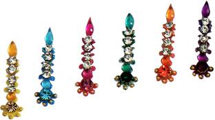 SUNAINA New Love Collection Long Designer FOREHEAD Multicolor Bindis