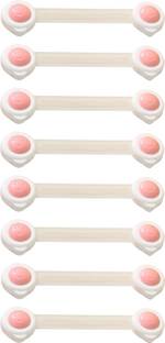 SYGA PinkSmileyBabySafetyCabinetLock_8 Pcs Child Safety Latch Lock