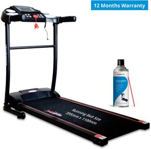 Healthgenie Motorized Treadmill 3911M with silicone Lubricant, Max Speed 10 Kmph Treadmill (Max Weight:95 kg)