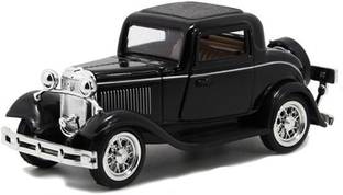 Webby 1:34 Scale Classic Vintage Die-Cast Model Pull Back Toy Car with Openable Doors