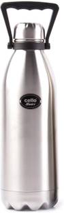cello present Swift Silver Thermo bottel 1800ml stainless steel flask series with inside copper coating for better heat retention and 100% insulated stainless steel 1800 ml Steel Flask