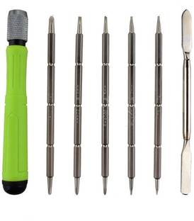 WOWSOME Laptop open and Mobile Repairing Tool Kit Screwdriver Set (T2,-T4, Star 0.8-1.2mm, PH#000-1.5, PH#00-1.8, Y2.0-Y3.0mm, crowber Precision Screwdriver Set