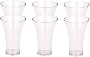 WOMS (Pack of 6) Stylish Acrylic Unbreakable Glass For Multipurpose Use_4 Glass Set Water/Juice Glass