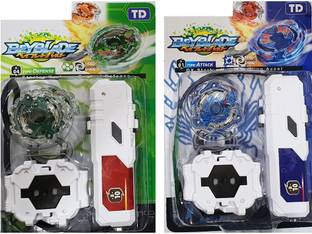 BEYBLADE System Victory Valkyrie and Kaiser Kerbeus with Handle Launcher Combo